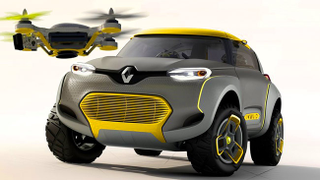 Illustration for article titled New cool car carries a drone for terrain reconnoissance